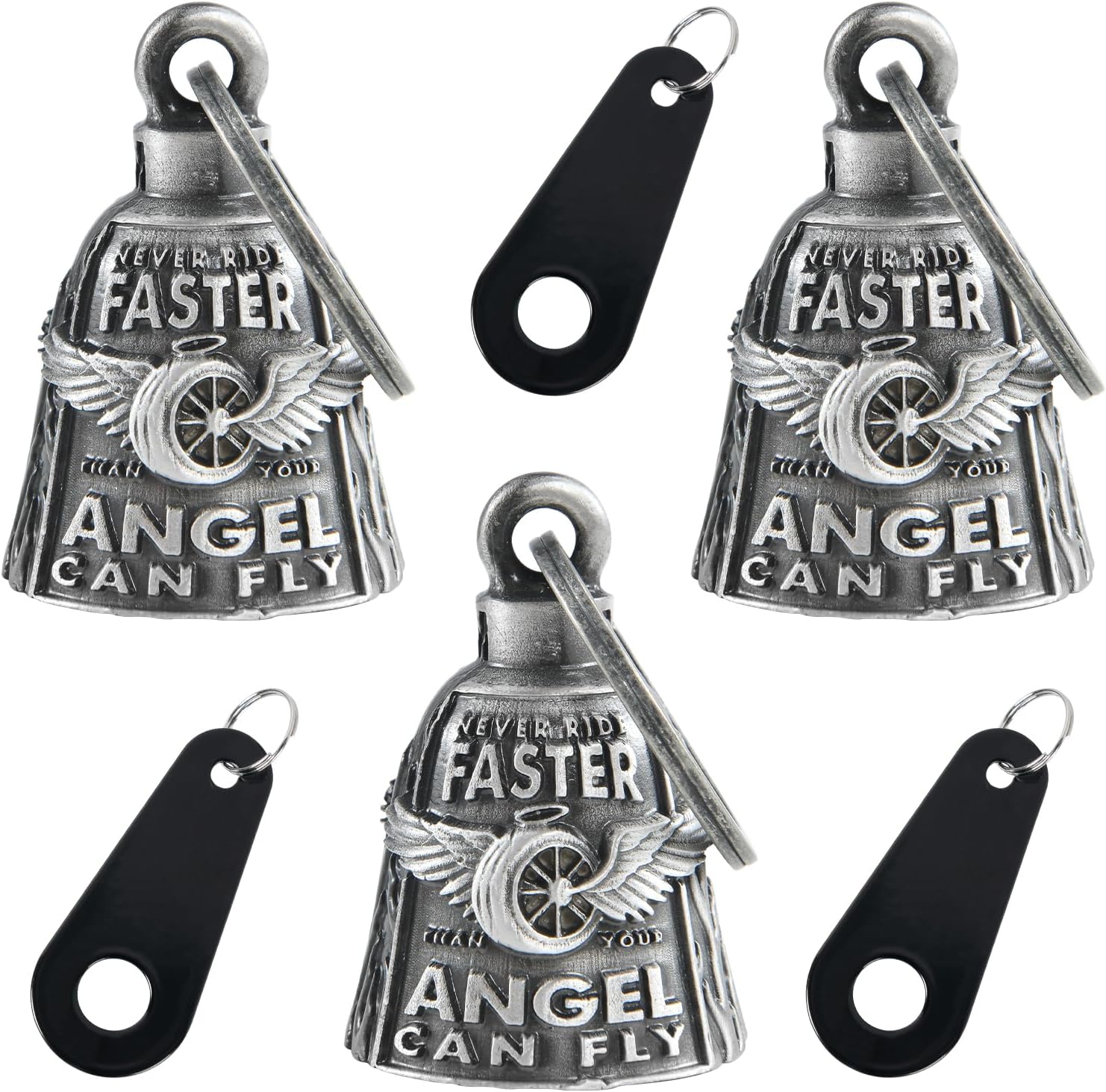 3 Pack Motorcycle Bell with Hanger Biker Accessories