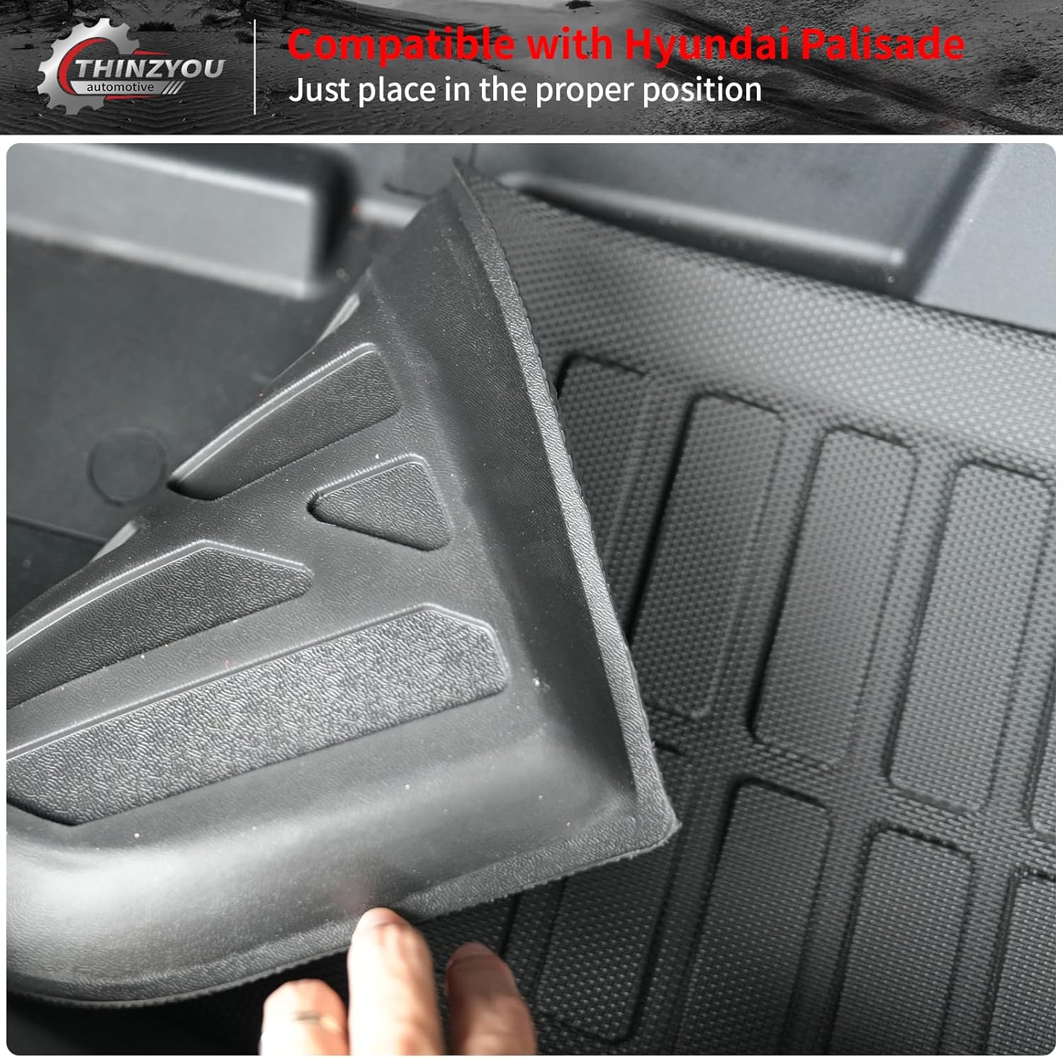 Thinzyou Lower Trunk Mat for Hyundai Palisade 2020-2025