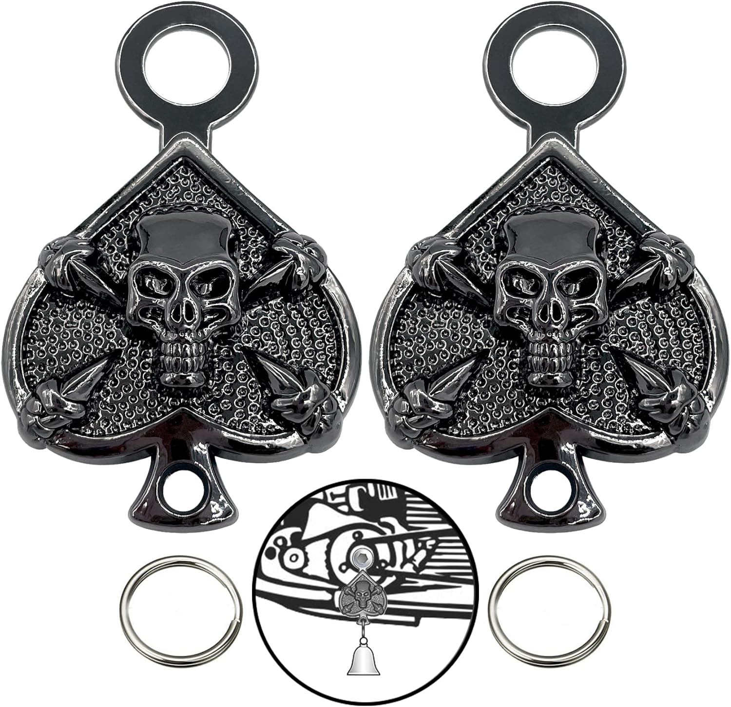 Candrame Motorcycle Bell Hanger with Split Rings