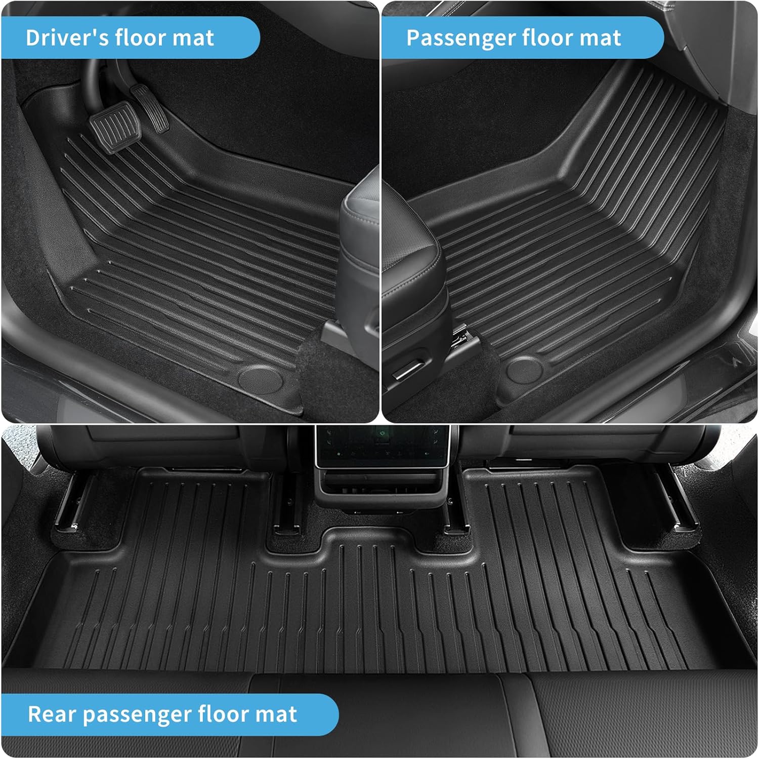 Maysoo Floor Mats for 2025-2026 Tesla Model Y Juniper