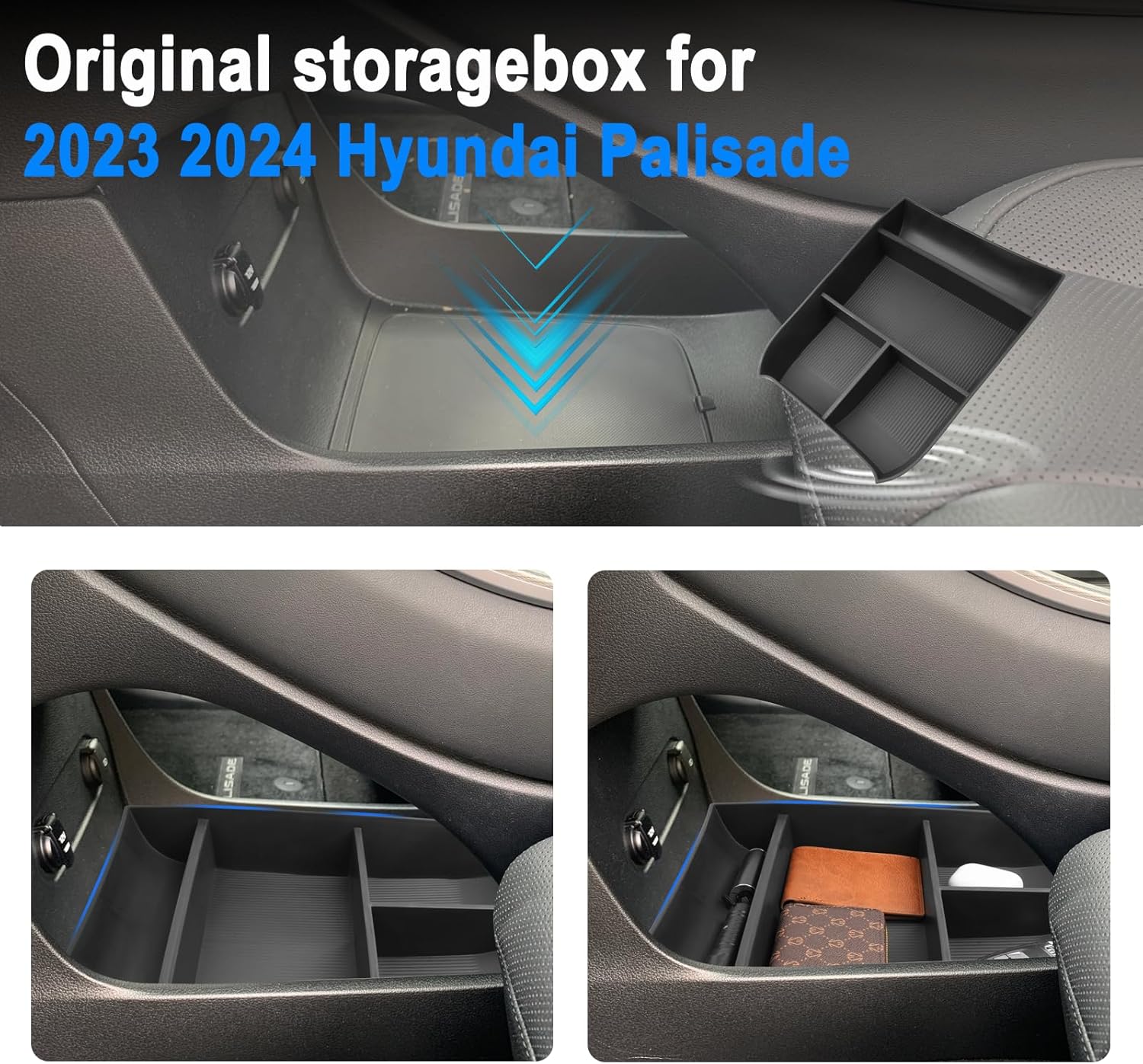 SHAOHAO 2023 2024 2025 Hyundai Palisade Lower Organizer Tray