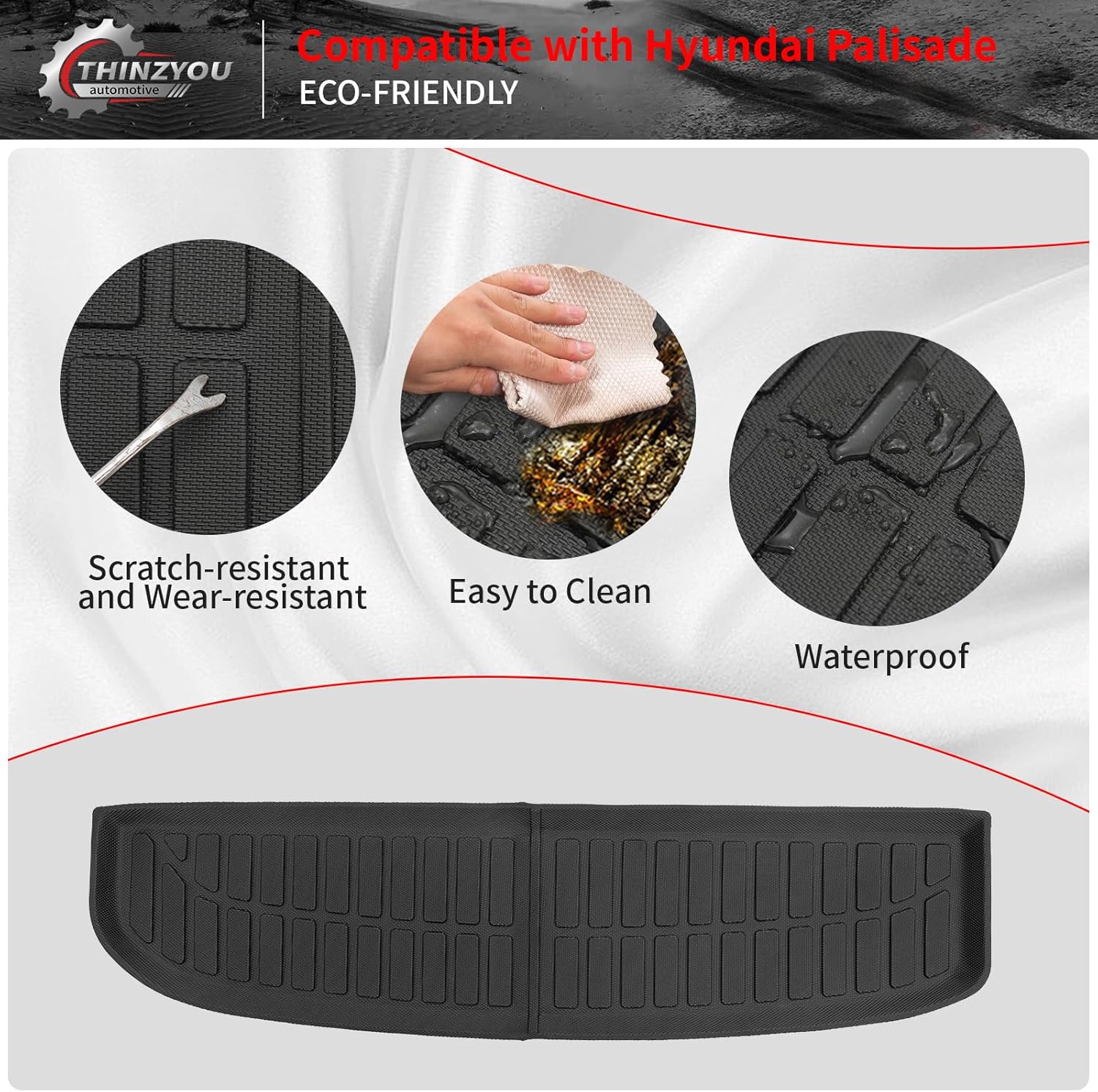 Thinzyou Lower Trunk Mat for Hyundai Palisade 2020-2025