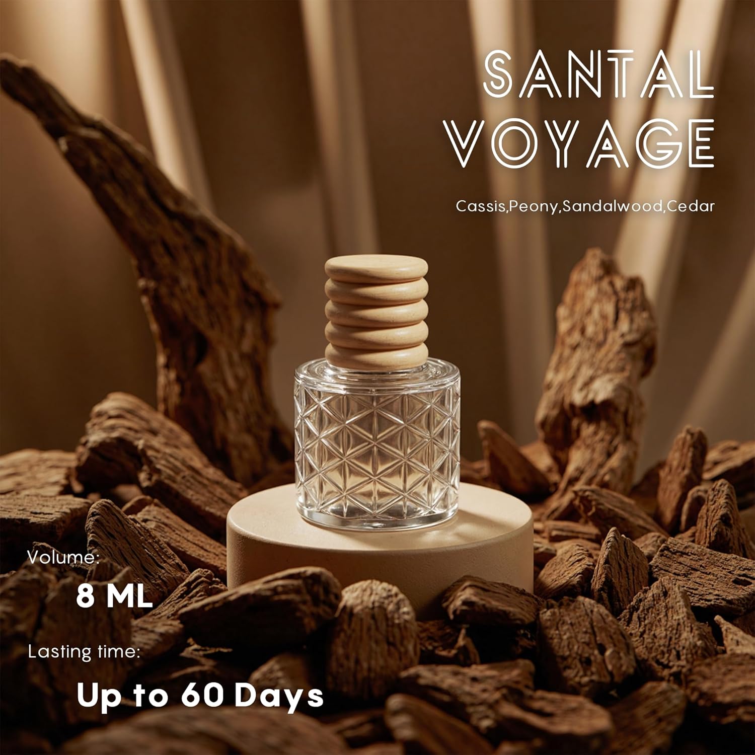 Veloz Hanging Car Air Freshener Santal Voyage Scent