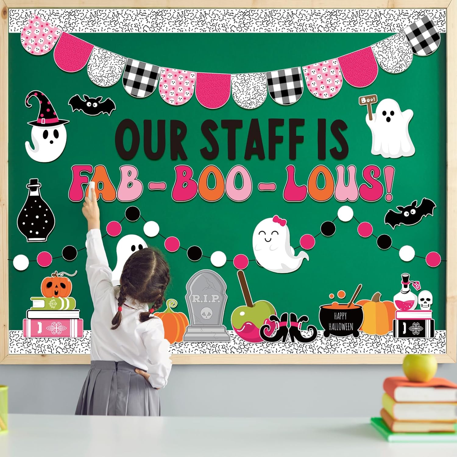 97Pcs Halloween Ghost Bulletin Board Decoration Set