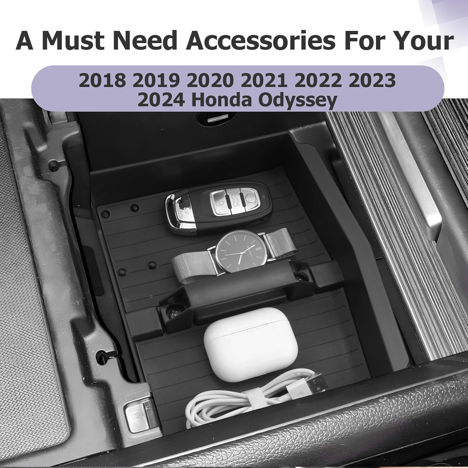 LUWU 2024 Odyssey Center Console Organizer Black