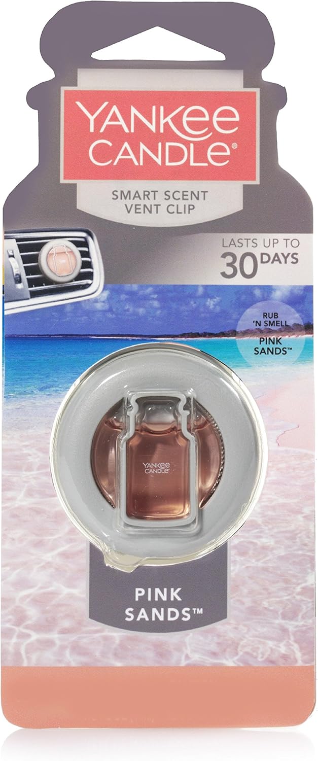 Yankee Candle Car Vent Clip HW Pink Sands Smart Scent
