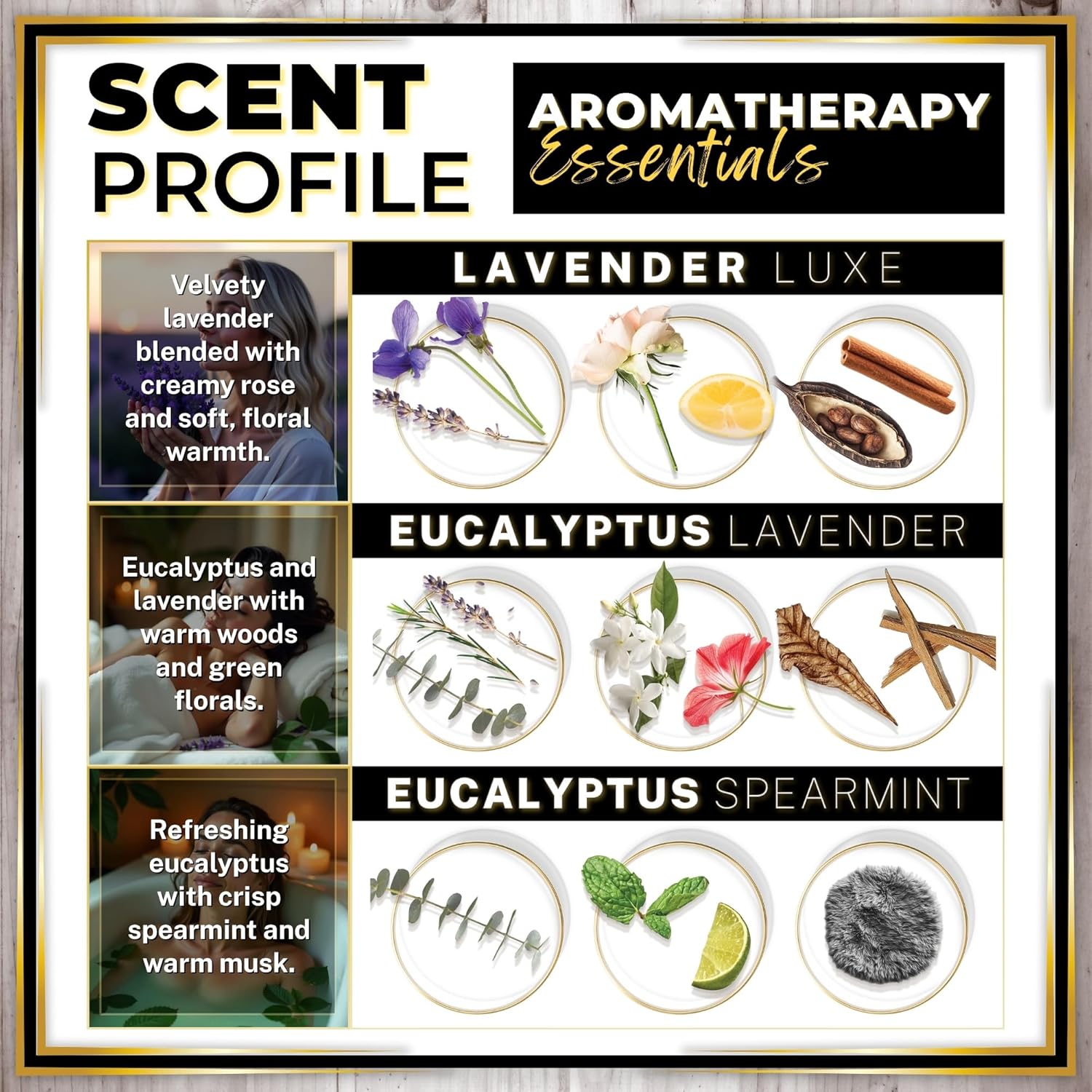 Urban Naturals Aromatherapy Diffuser 3 Pack - Calming Scents Long Lasting Made in USA