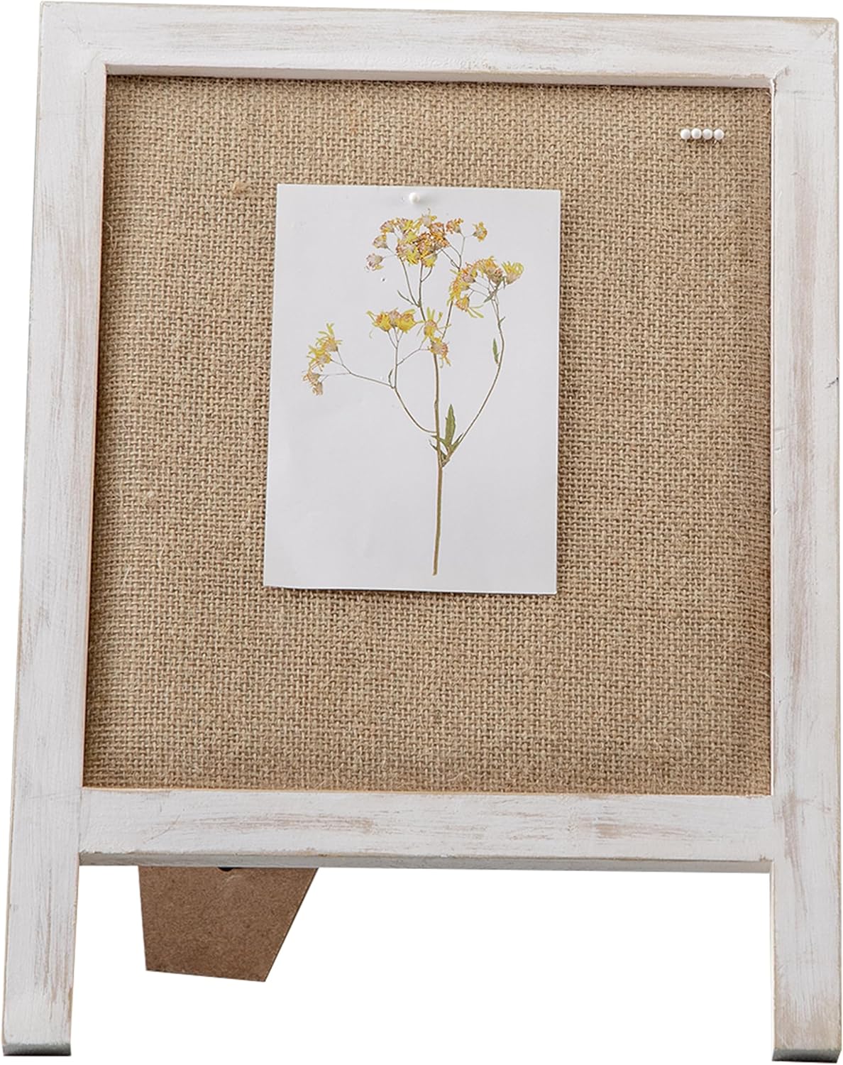 SOFE Linen Bulletin Board Small 12x15 Freestanding Tabletop Display