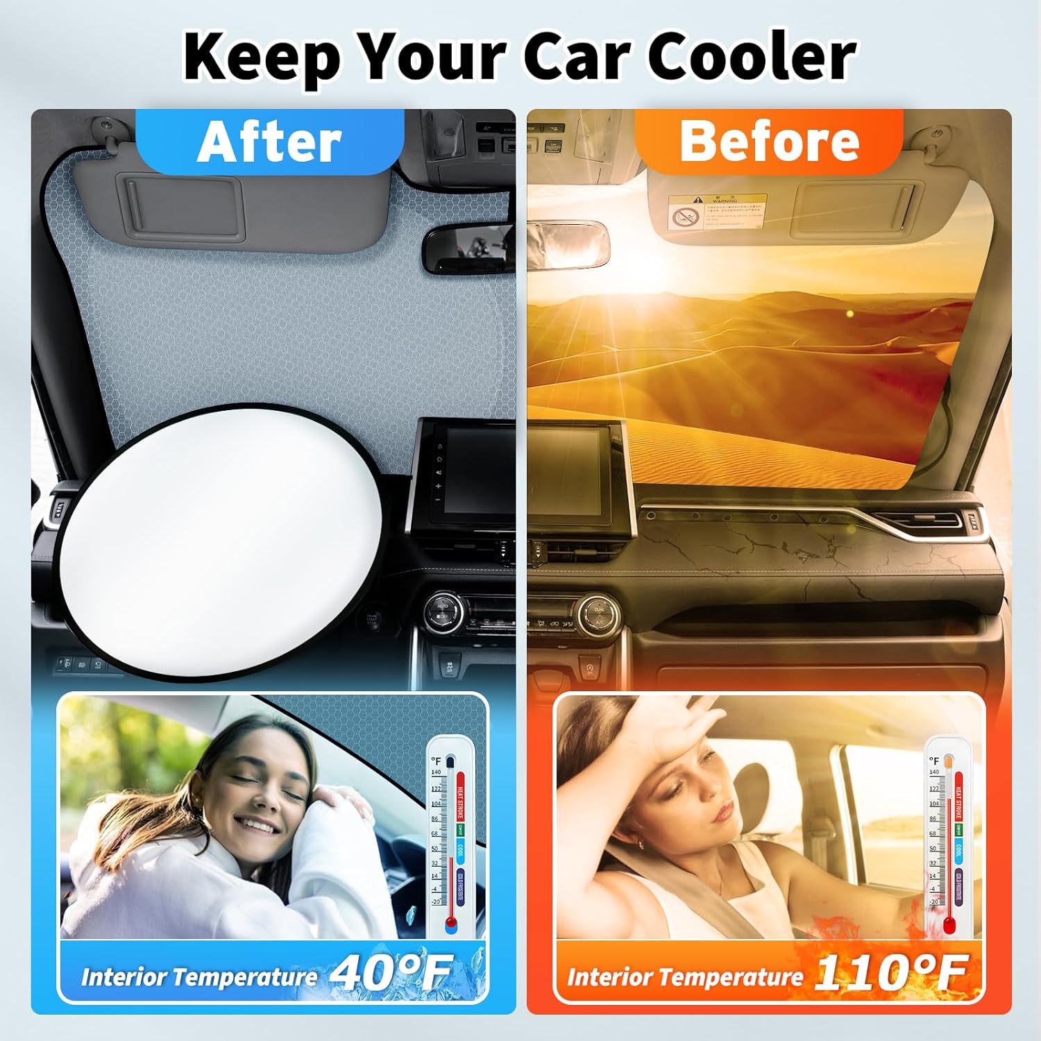 GMC Yukon Windshield Sunshade with Nano Material