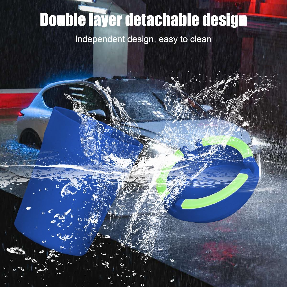 Mandark 2PCS Glow In The Dark Car Ashtray Set
