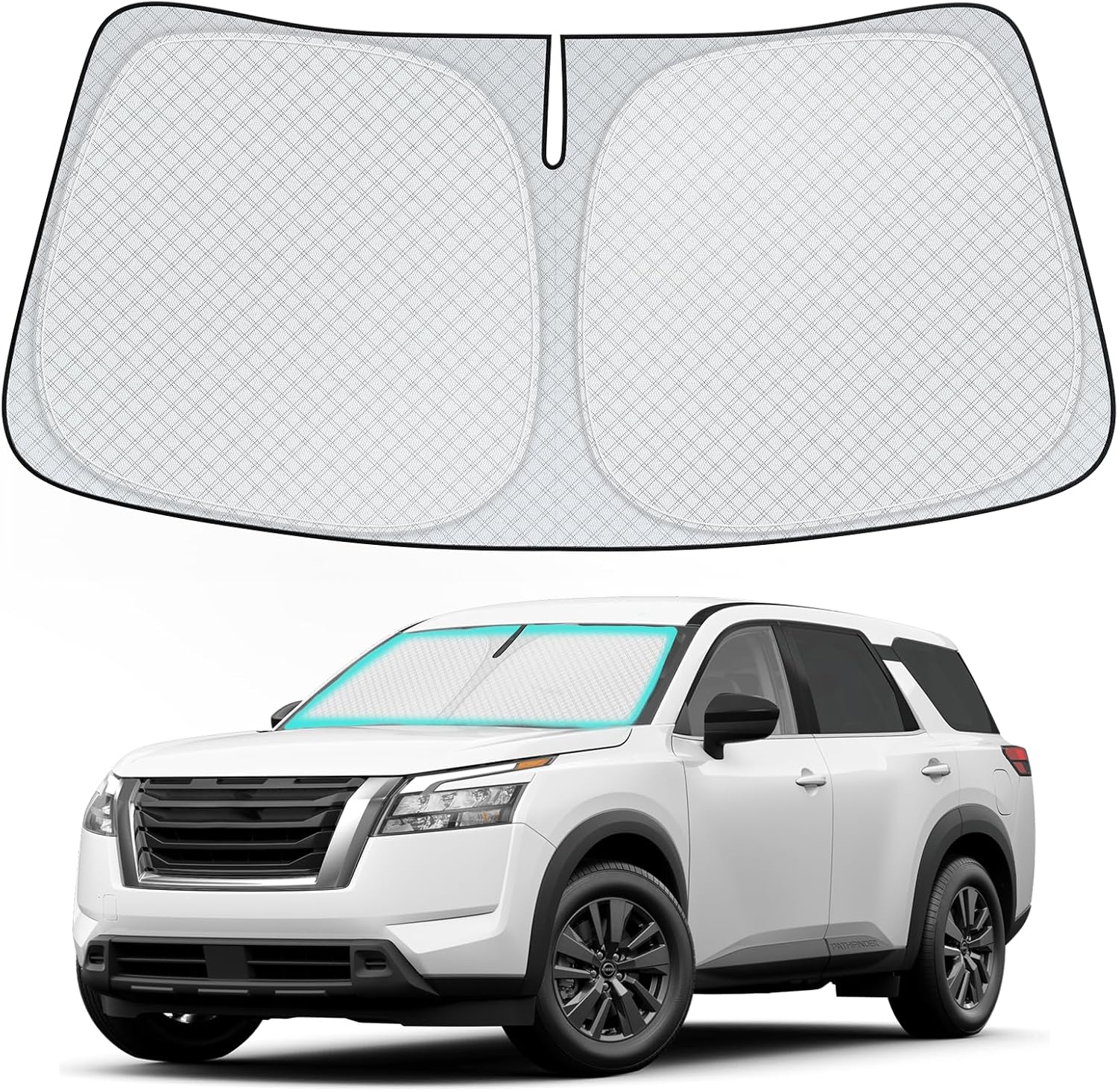 INSAUTO Windshield Sun Shade for 2022-2025 Nissan Pathfinder