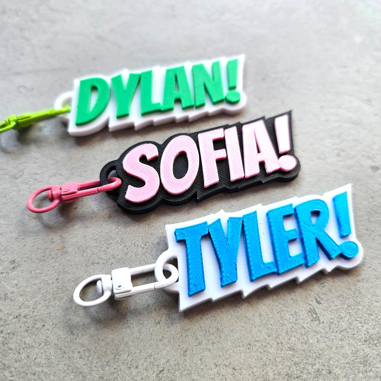 Iristy Name Keychain Custom Kids Name Tag