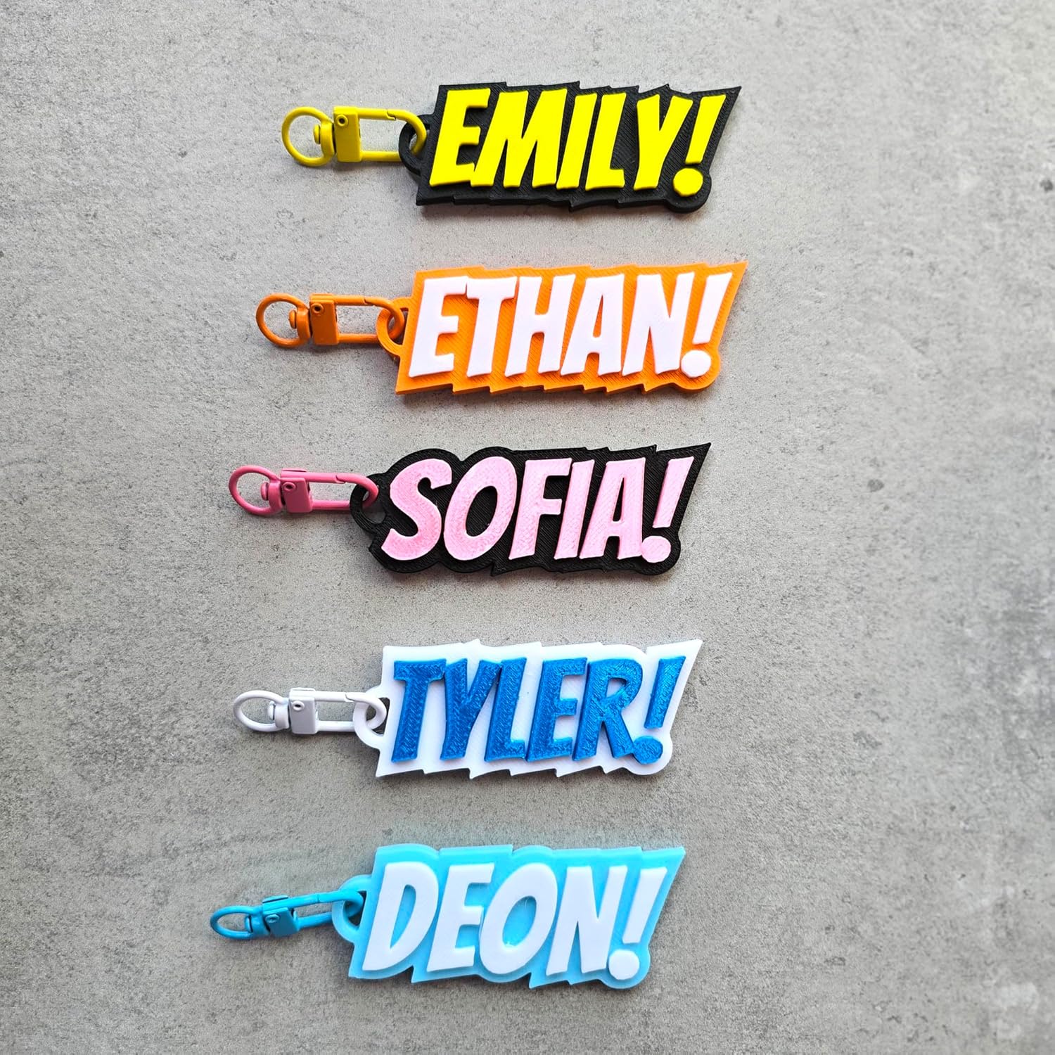Iristy Name Keychain Custom Kids Name Tag