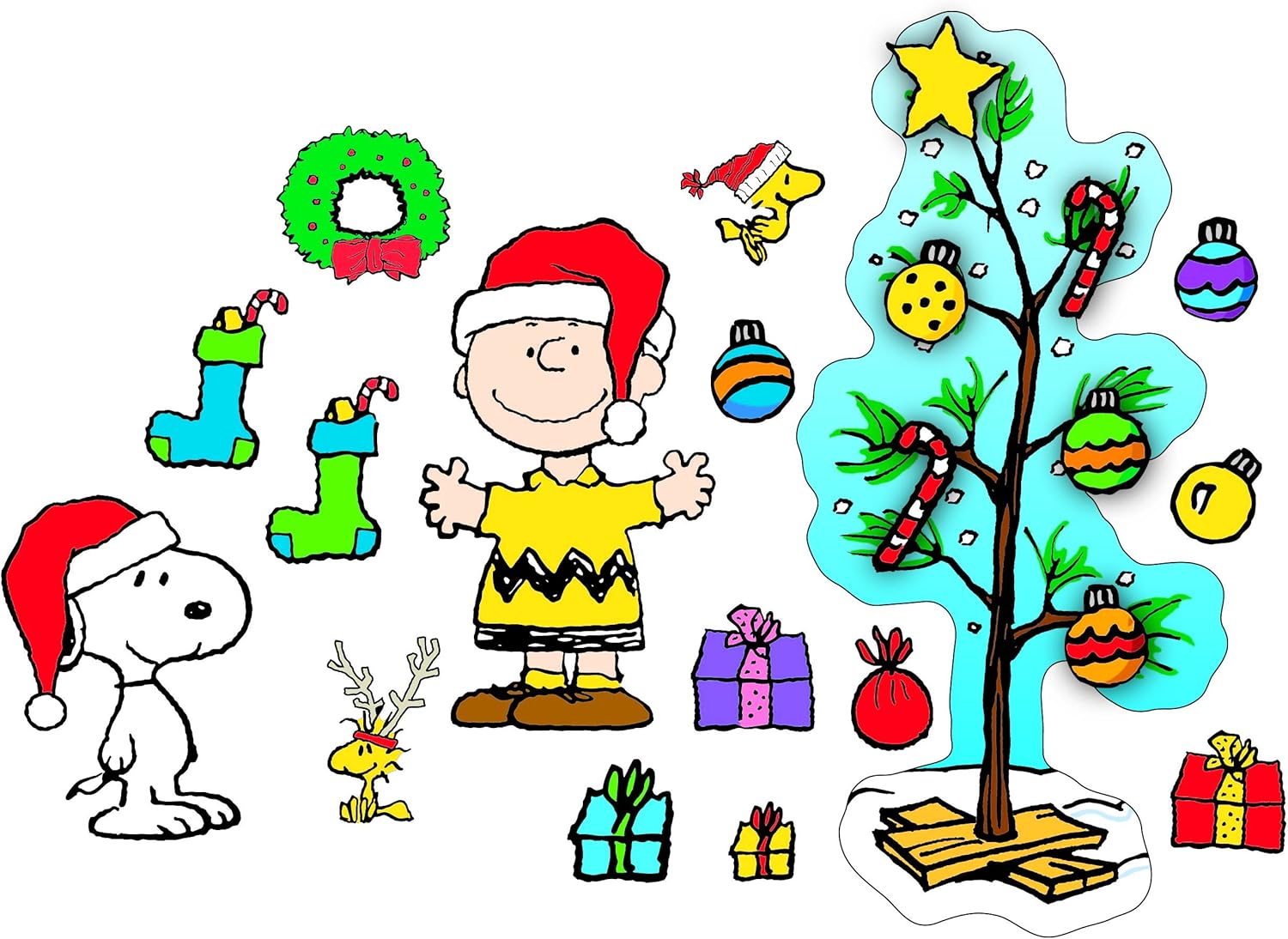 Eureka Charlie Brown Christmas Bulletin Board Set