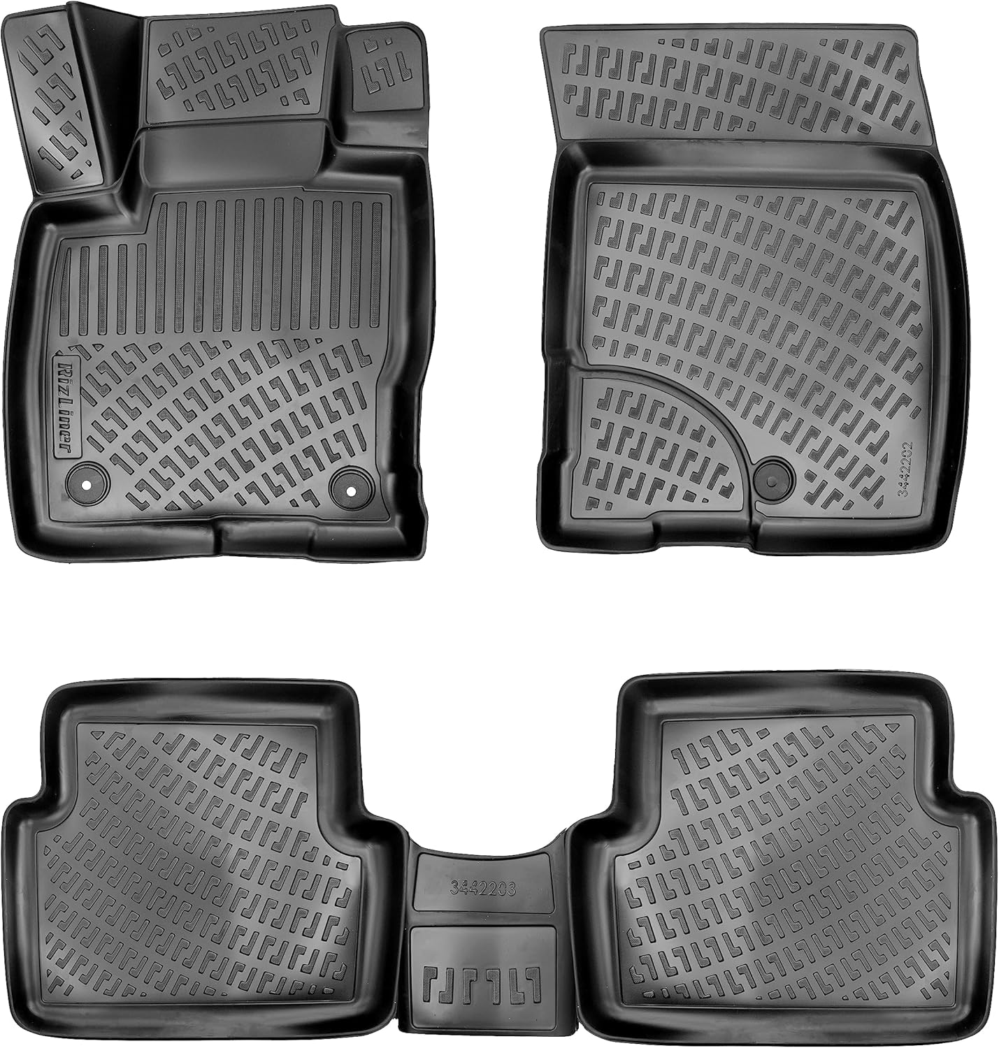 RizLiner Ford Maverick 2022-2026 Floor Mats Black Non-Slip