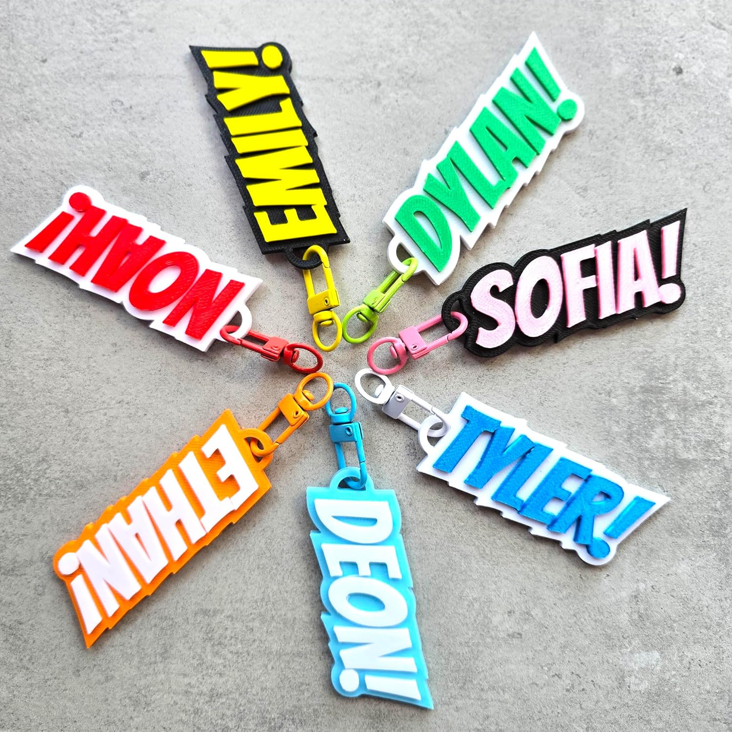 Iristy Name Keychain Custom Kids Name Tag