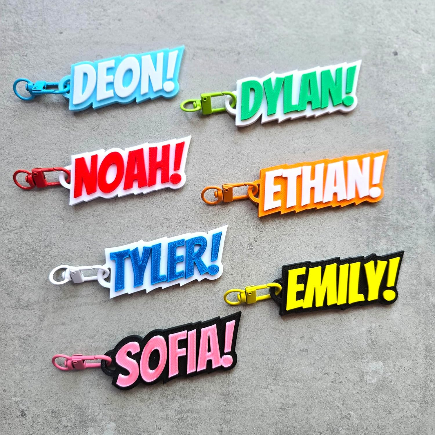 Iristy Name Keychain Custom Kids Name Tag